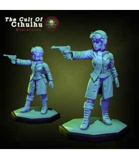 Amelia Earhart Aviator Pionner Cthulhu Investigator 32mm - STL Files