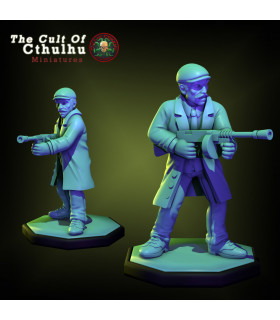 Gangster with Thomson Cthulhu Investigator 32mm - STL Files