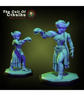 Mata Hari Cthulhu Investigator Spy Dancer 32mm - STL Files
