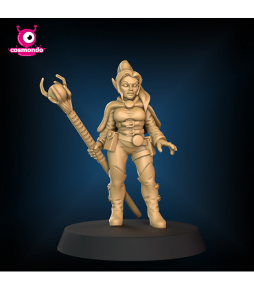 Drow Wizard for Fantasy RPG + Riding Version - STL Files