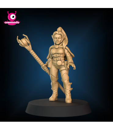 Drow Wizard for Fantasy RPG + Riding Version - STL Files