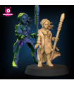 Elf Wizard for Fantasy RPG + Riding Version - STL Files