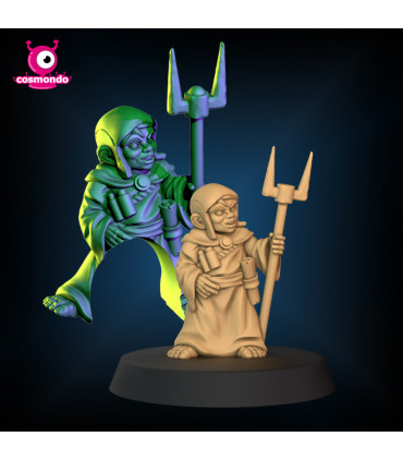 Halfling Wizard for Fantasy RPG + Riding Version - STL Files