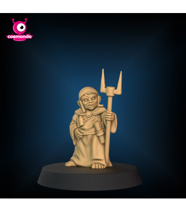 Halfling Wizard for Fantasy RPG + Riding Version - STL Files