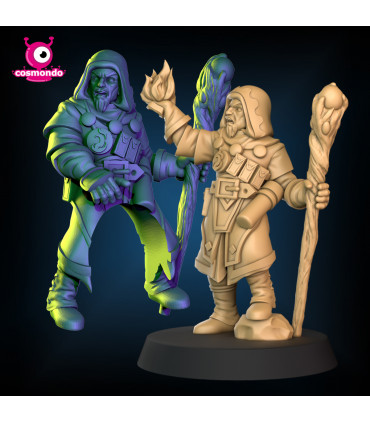 Human Wizard for Fantasy RPG + Riding Version - STL Files