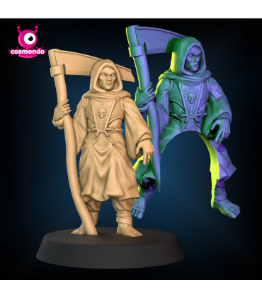 Necromancer Wizard for Fantasy RPG + Riding Version - STL Files