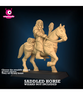 Horse (Saddled) for our Riding Wizards Fantasy RPG - STL Files