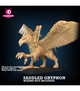 Griffin (Saddled) for our Riding Wizards Fantasy RPG - STL Files